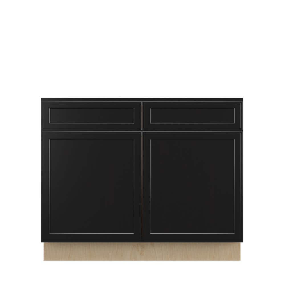 Belle Haven Recessed 42 in. W x 34.5 in. H x 24 in. D in Driftwood Plywood Assembled Sink Base Cabinet price history on PriceWatchPro