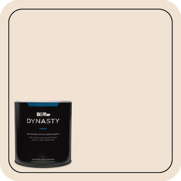 BEHR DYNASTY 1 qt. #S280-1 Buckwheat Flour Satin Enamel Interior Stain-Blocking Paint and Primer