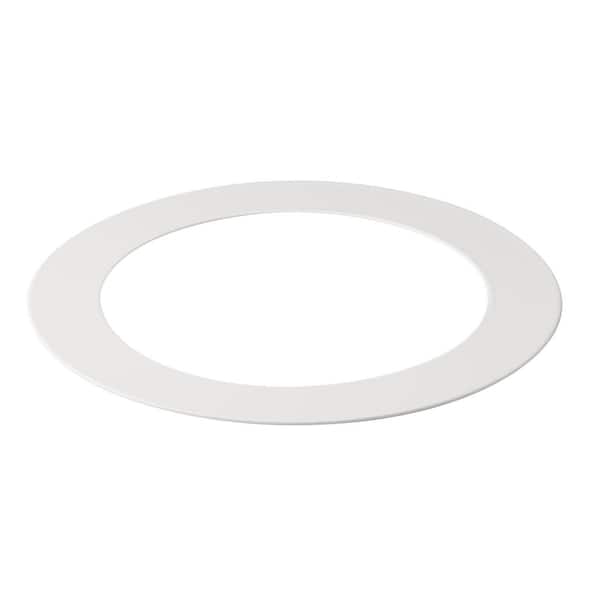 KICHLER Direct-to-Ceiling 4.3 in. to 5.6 in. White Universal Goof Ring for Recessed Lights