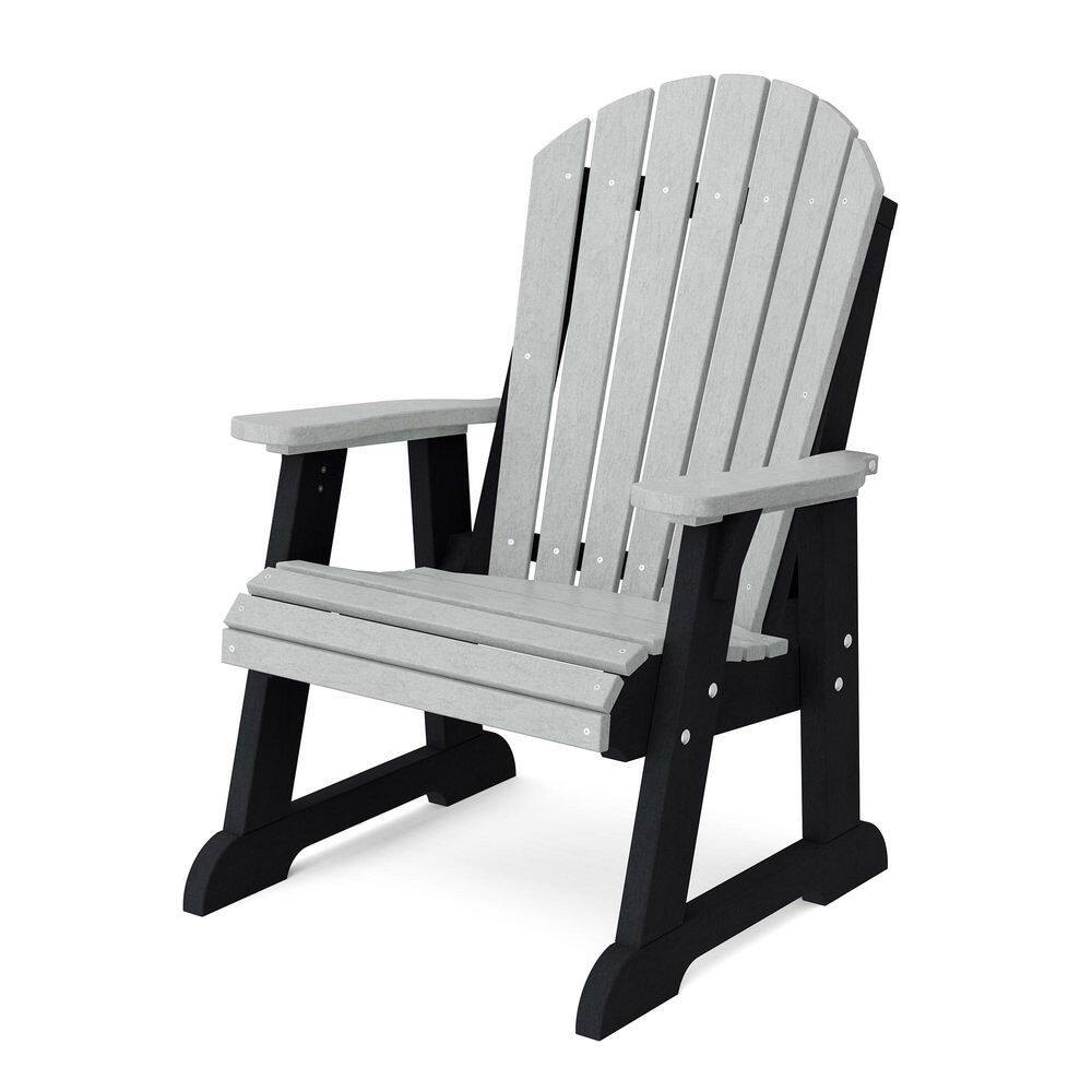 Heritage Light Gray and Black Plastic Outdoor High Fan Back Chair price history on PriceWatchPro
