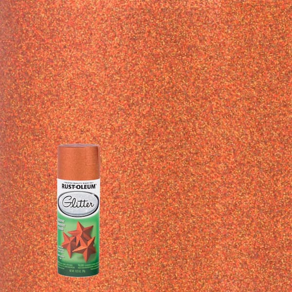 Rust-Oleum Specialty 10.25 oz. Harvest Orange Glitter Spray Paint (6-Pack)