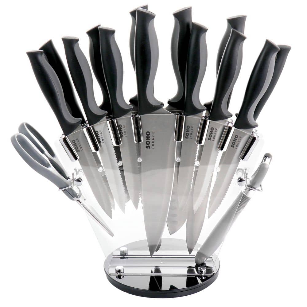 Gibson Our Table 2 Piece Stainless Steel Santoku Knife Set