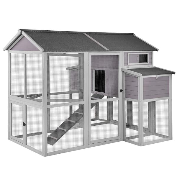 aivituvin Large Chicken House for 6-10 Chickens