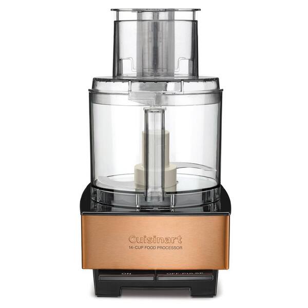 Cuisinart Custom 14-Cup 2-Speed Brushed Copper Stainless Steel Food Processor with Pulse Control