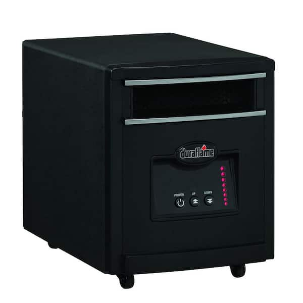 Duraflame 1500-Watt Infrared Quartz Electric Portable Heater - Black Steel Finish