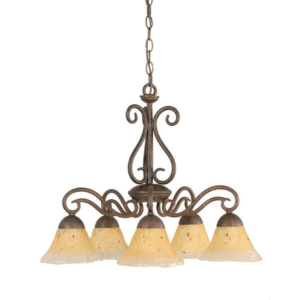 Filament Design Concord 5-Light Bronze Chandelier