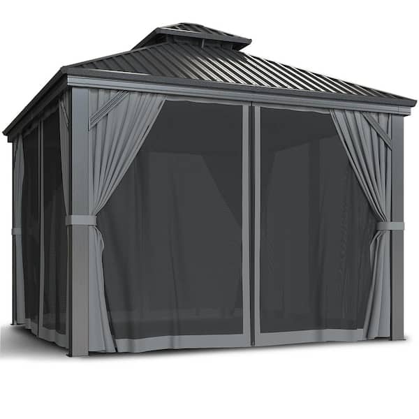 ●WEIRDOZ AirWire 14 ft. W x 10 ft. D Aluminum Hardtop Gazebo
