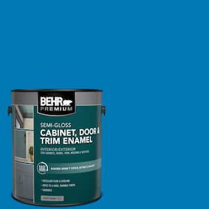 1 gal. #P500-6 Deep River Semi-Gloss Enamel Interior/Exterior Cabinet, Door & Trim Paint