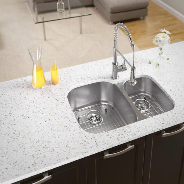 MR Direct Undermount Stainless Steel 29 in. Double Bowl Kitchen Sink with Additional Accessories