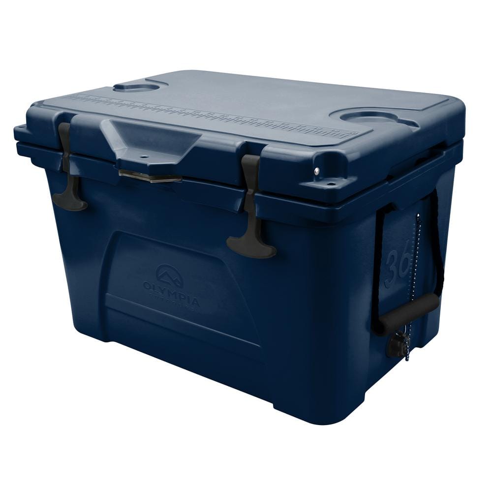 OLYMPIA High Performance Blue 36 QT. Portable Chest Cooler