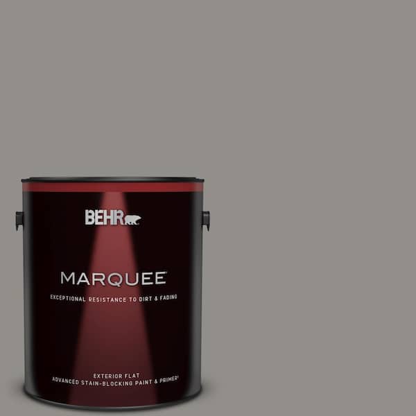 BEHR MARQUEE 1 gal. Home Decorators Collection #HDC-AC-19 Grant Gray Flat Exterior Paint & Primer