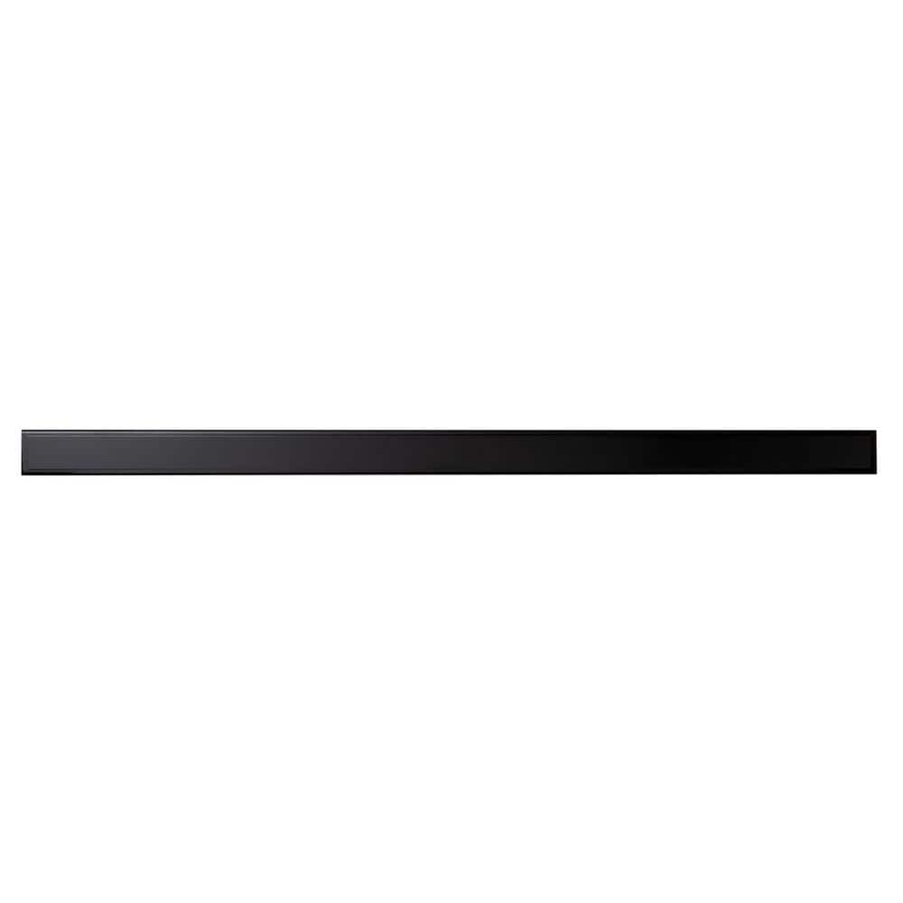 59'' Black Matte Stainless Steel Linear Shower Drain