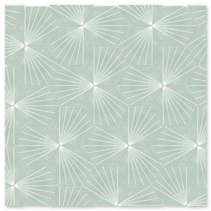 Spark C May Multicolor/Matte 9 in. x 8 in. Cement Handmade Floor and Wall Tile (Box of 8/2.96 sq. ft.)