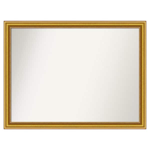 Amanti Art Townhouse Gold 41.75 in. x 31.75 in. Custom Non-Beveled Wood Framed Batthroom Vanity Wall Mirror