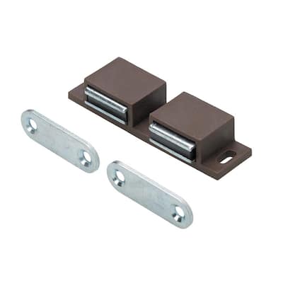 Brown 5pc 42mm Magnetic Cabinet Cupboard Door Fasten Latch Snap Clasp Magnet