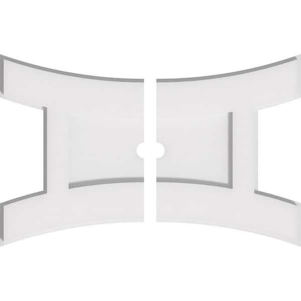 1 in. x 18 in. x 12 in PVC Medallion Moulding