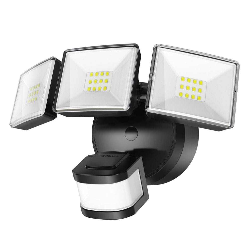 26 Watt Equivalent 3500 Lumen 240 Degree Black Motion Sensing Dusk to Dawn LED Flood Light Outdoor 1 Pack price history on PriceWatchPro