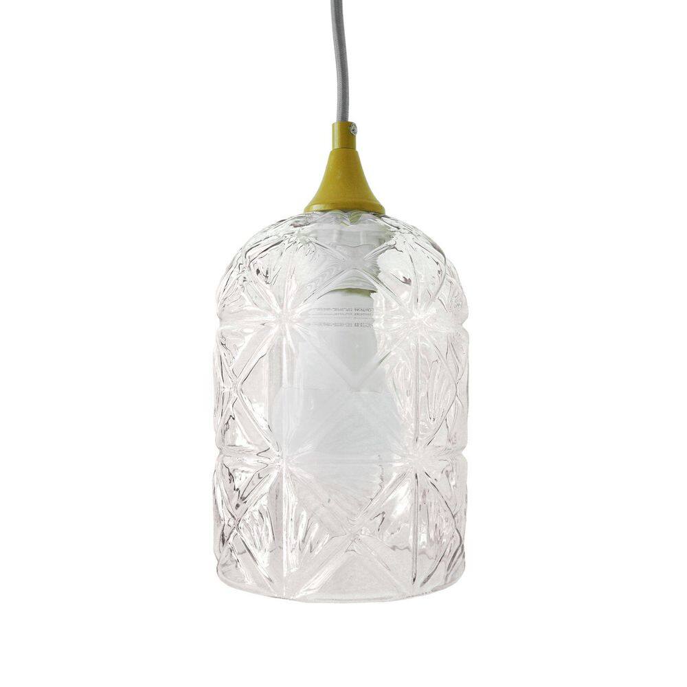 25-Watt 1-Light Transparent  Pendant Light with Clear Glass Shade, No Bulbs Included price history on PriceWatchPro