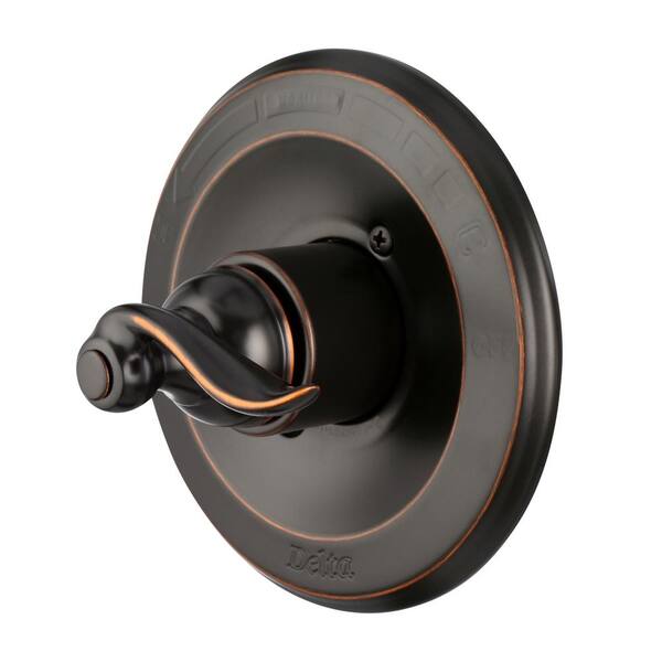 Delta Windemere 1 Handle Tub And Shower Faucet Trim Kit In Oil Rubbed Bronze Valve Not Included Bt14496 Ob The Home Depot