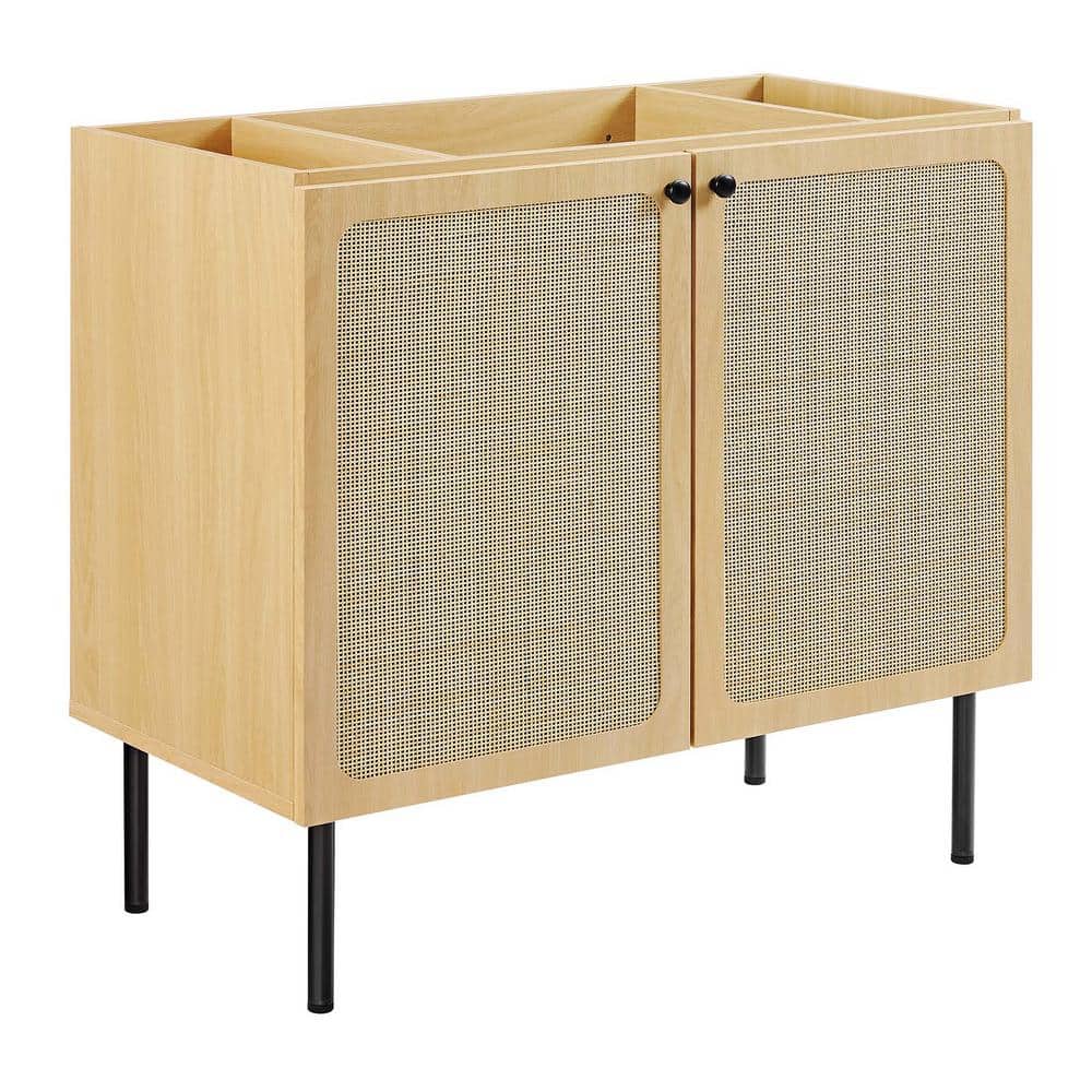 Chaucer 35 in. W x 18 in. D x 32.5 in. H Bath Vanity Cabinet without Top in Oak price history on PriceWatchPro