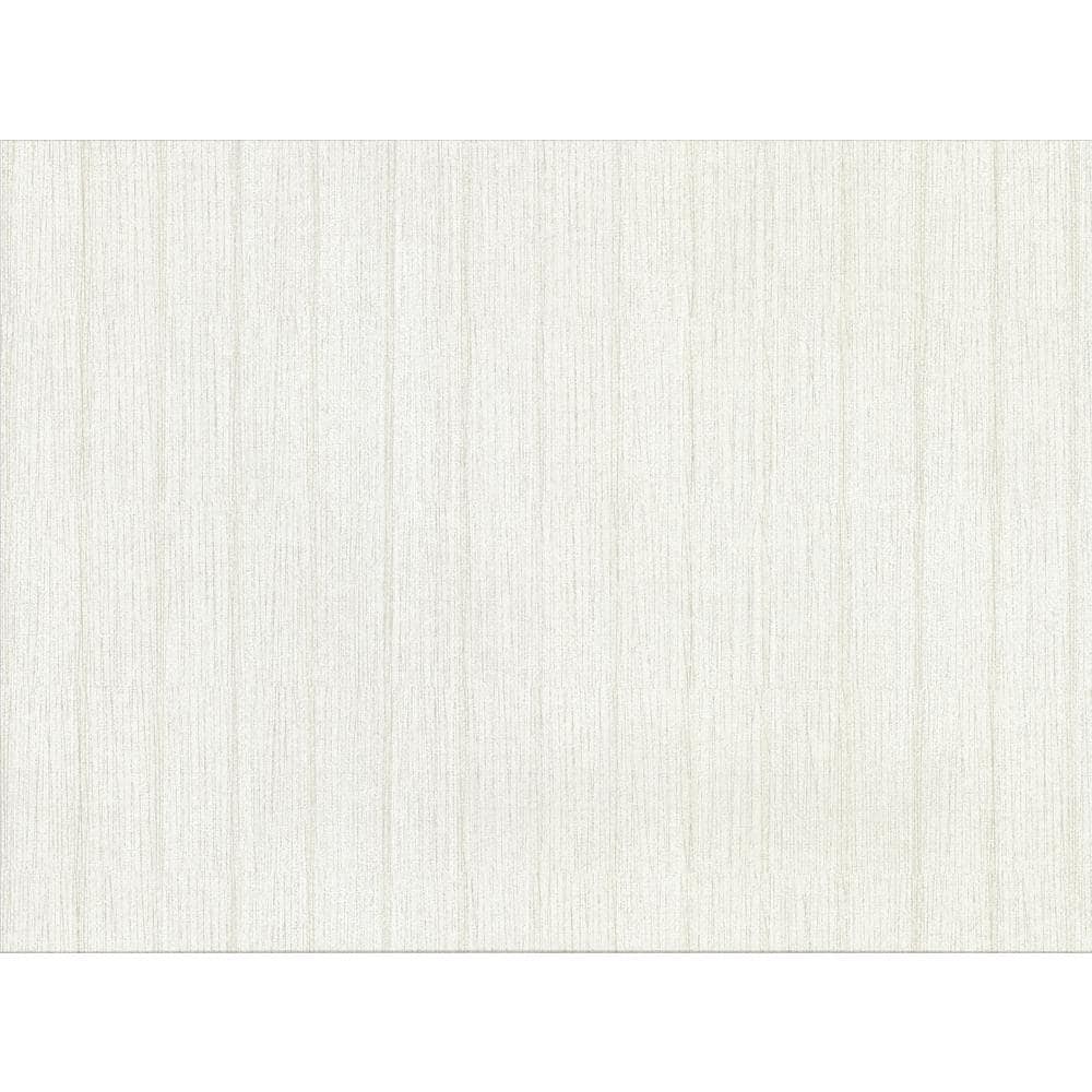 Brewster Rhett Off-White Stripe Texture Wallpaper Sample