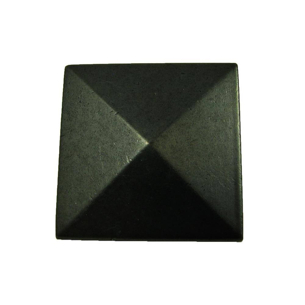 Antique Black Square Cabinet Knob Set with Mounting Hardware