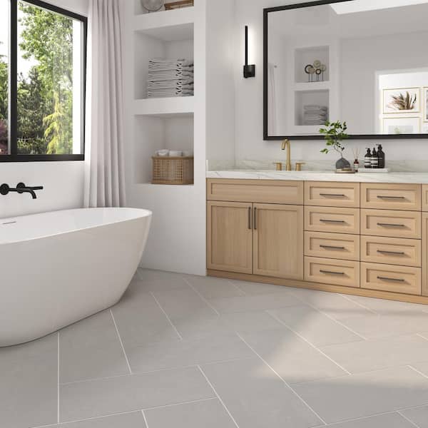 Cohesion Light Grey 12 in. x 24 in. Color Body Porcelain Floor and Wall Tile (458.88 sq. ft./pallet)