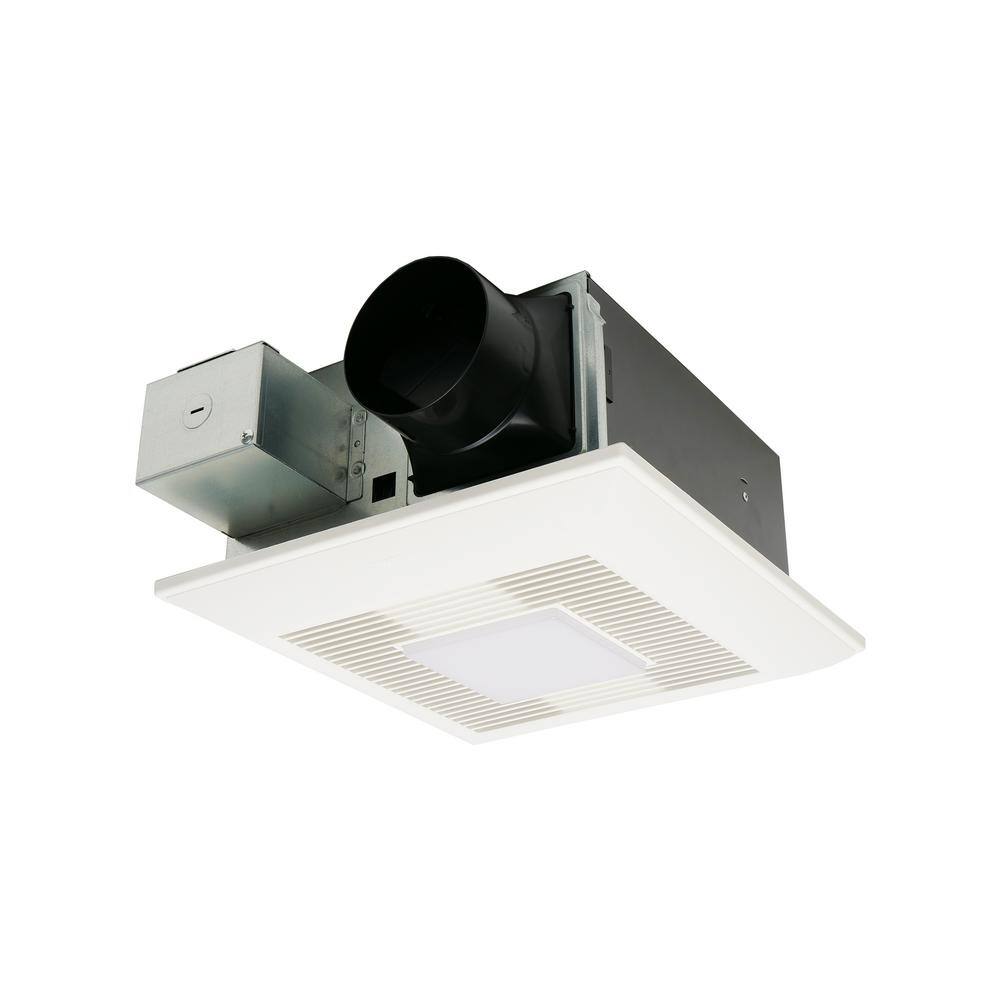 Panasonic WhisperFit DC/Flexible Color Temp LED Pick-A-Flow 50,80,110 CFM ENERGYSTAR Quiet EZ Install Ceiling Bathroom Exhaust Fan, White