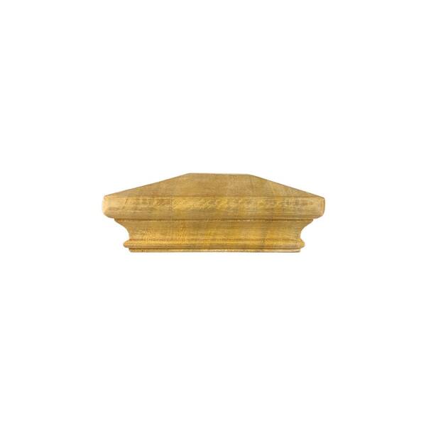 Protectyte Miterless 6 in. x 6 in. Untreated Wood Pyramid Slip Over Fence Post Cap