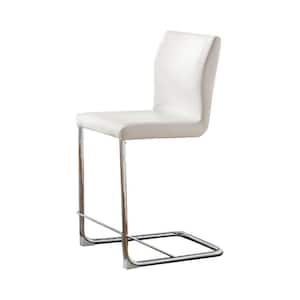 White Counter Height Chair with PU (Set of 2)