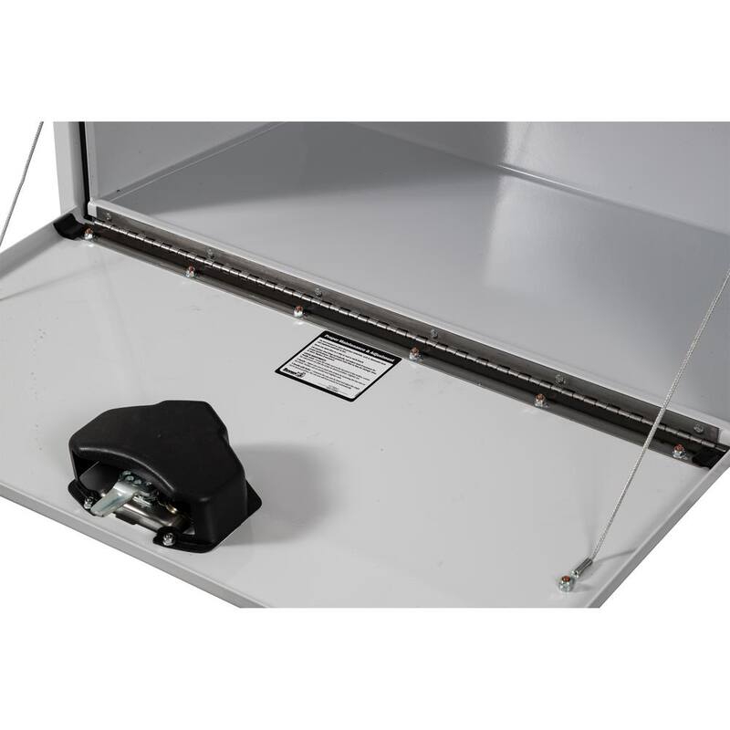 18 in. x 18 in. x 30 in. White Steel Underbody Truck Tool Box