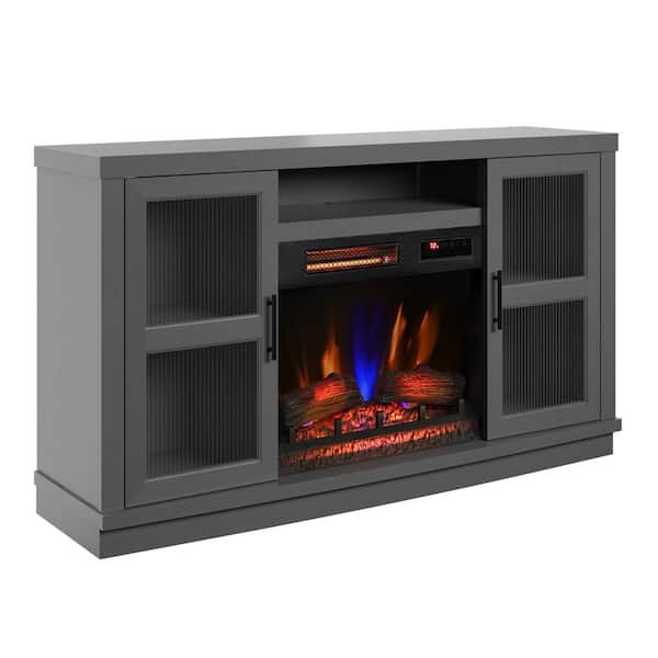 Duraflame 56 in. Freestanding Electric Fireplace TV Stand in Antique Gray