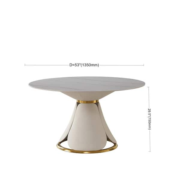 Gold Round Restaurant Table Base (23D)