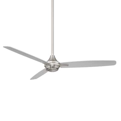 Minka-Aire F729-BN Steal 54 Inch 3 Blade Ceiling Fan in Brushed Nickel Finish 