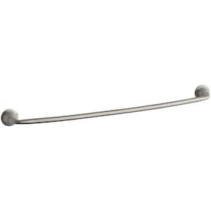 Forte Sculpted 30 in. Towel Bar in Vibrant Brushed Nickel