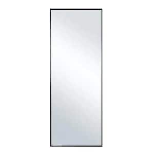 Normcore 65.1 in. x 22.1 in. Modern Oversized Rectangle Metal Frame Black Full Length Framed Floor Standing Mirror