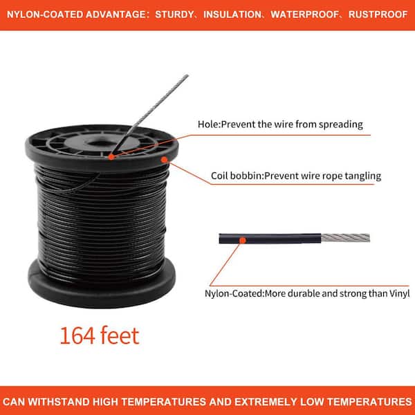 how to tie vinyl coated wire clothesline