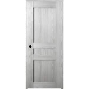 36 in. x 80 in. Vona Right-Handed Solid Core Ribeira Ash Textured Wood Single Prehung Interior Door