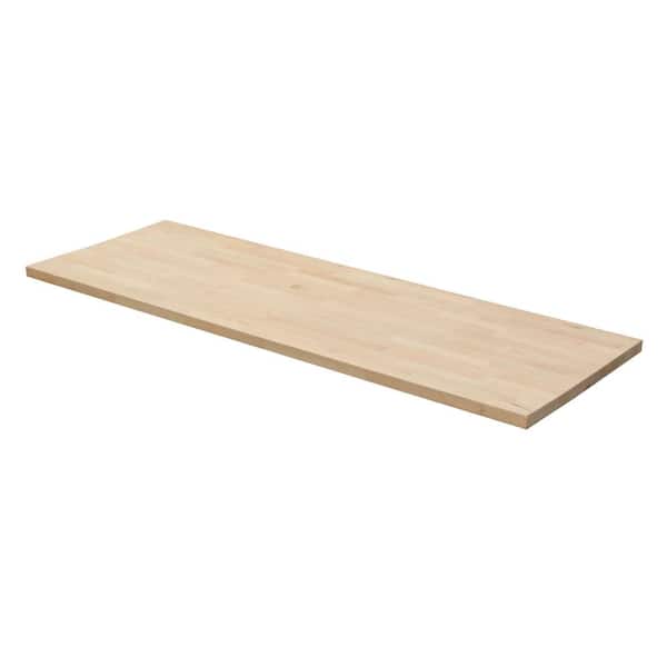 6 ft. L x 25 in. D Unfinished Birch Solid Wood Butcher Block Countertop with Square Edge