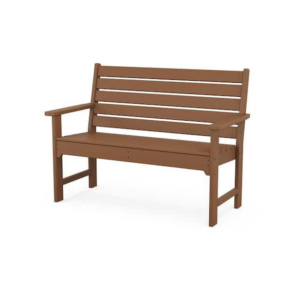 POLYWOOD Monterey Bay 48 in. 2-Person Tree House Plastic Outdoor Bench