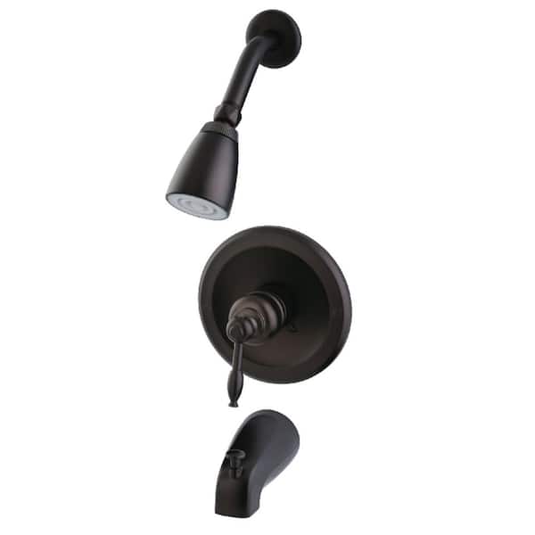 Knight 1-Handle 1-Spray Tub and Shower Faucet 2 GPM in Oil Rubbed Bronze