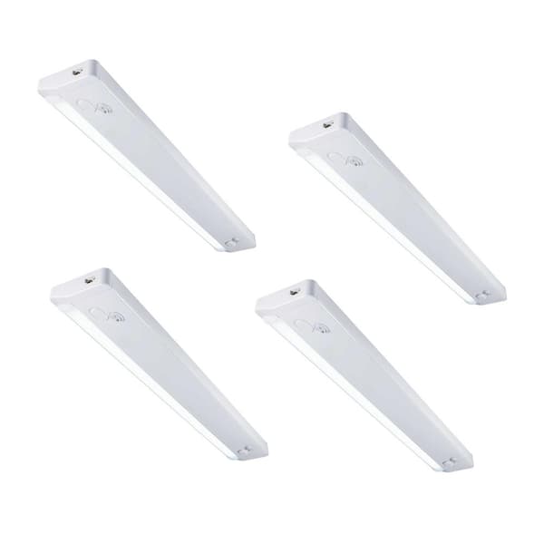PROLINK Plug-In 24 in. LED White Under Cabinet Light (4-Pack)