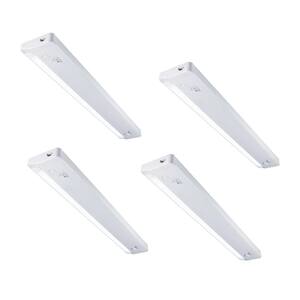 Plug-In 24 in. LED White Under Cabinet Light (4-Pack)