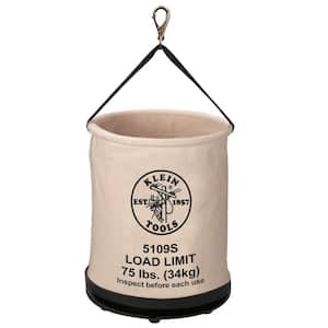 Grunt Bucket, Leather Bottom, w/Hook, 100lb Load, 17 Tall - KLEIN-5104S