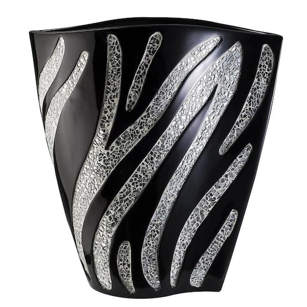 HomeRoots 14 in. Multi-Colored Resin Gourd Decorative Vase