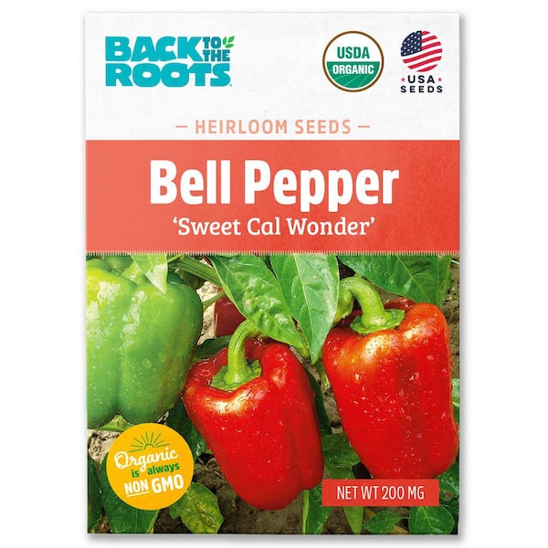 Organic Sweet Cal Wonder Bell Pepper Seed