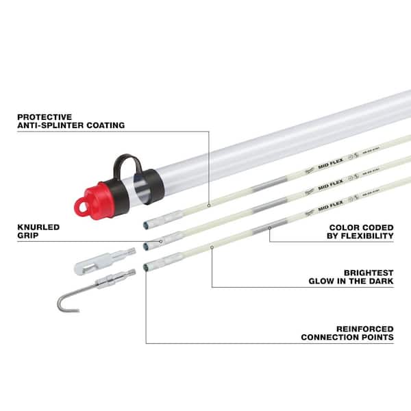 Milwaukee 48-22-4152 15' Mid Flex Fish Stick Kit Milwaukee 48-22-4152 15' Mid Flex Fish Stick Kit