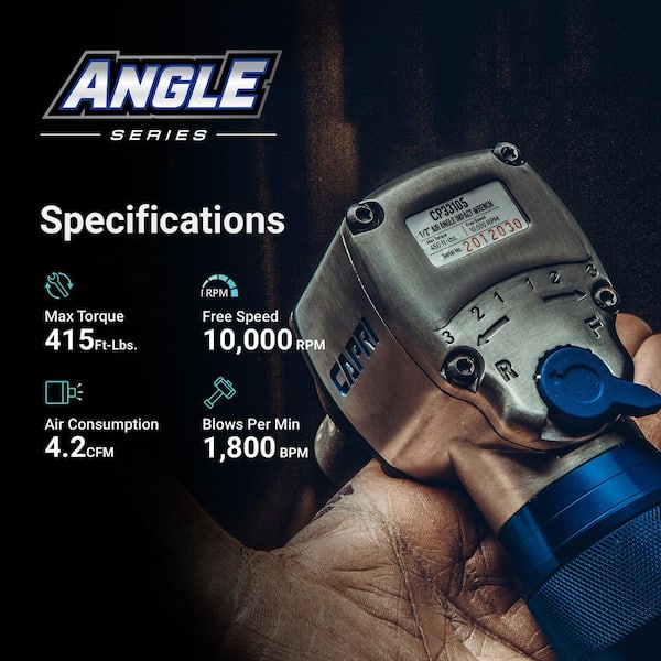 450 ft. lbs. 1/2 in. Air Angle Impact Wrench 450 ft. lbs. 1/2 in. Air Angle Impact Wrench