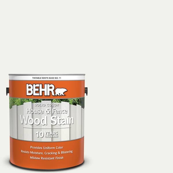 BEHR 1 gal. #GR-W10 Calcium Solid Color House and Fence Exterior Wood Stain