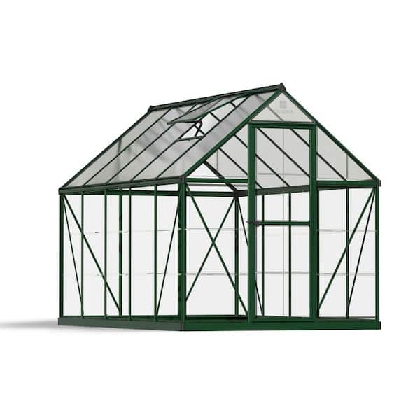 CANOPIA by PALRAM Hybrid 6 ft. x 10 ft. Green/Clear DIY Greenhouse Kit